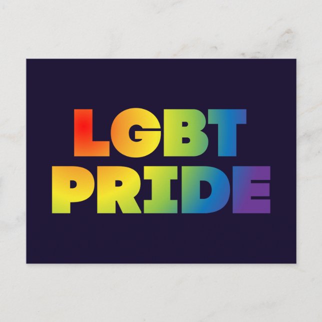 CARTE POSTALE FIERTÉ LGBT (Devant)