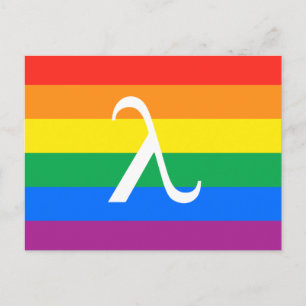 Carte Postale Fierté LGBT et activisme Lambda