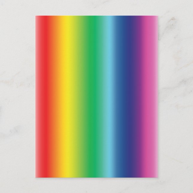 Carte Postale Fierté rainbow couleurs dégradé motif moderne (Devant)