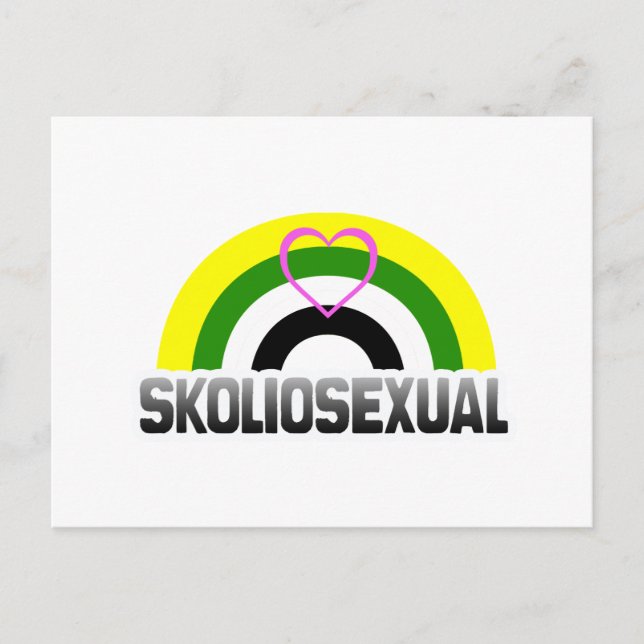 Carte Postale Fierté skoliosexuelle (Devant)