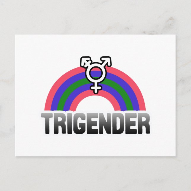 Carte Postale Fierté trigender (Devant)