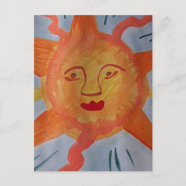 Carte Postale Fiery Sun Flat (Devant)