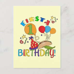 Carte Postale Fiesta 1er Anniversaire Tshirts et cadeaux