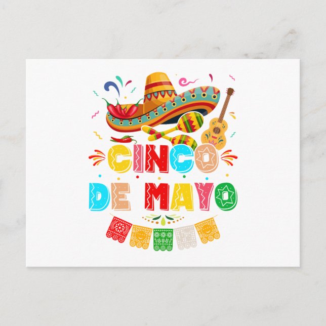Carte Postale Fiesta Cinco de Mayo (Devant)