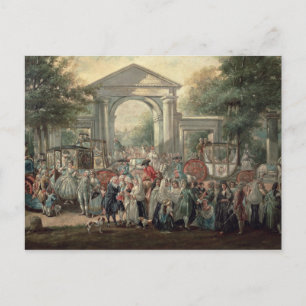 Carte Postale Fiesta dans un jardin botanique, 1775