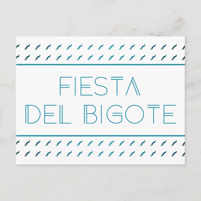 Carte Postale Fiesta Del Bigote (Devant)
