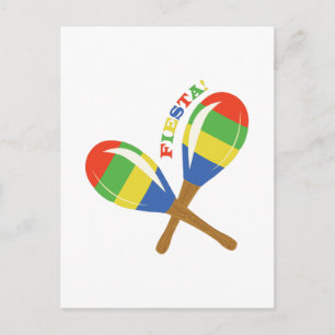 Carte Postale Fiesta Maracas