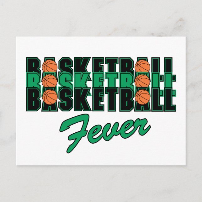 Carte Postale Fièvre du basket-ball (Devant)