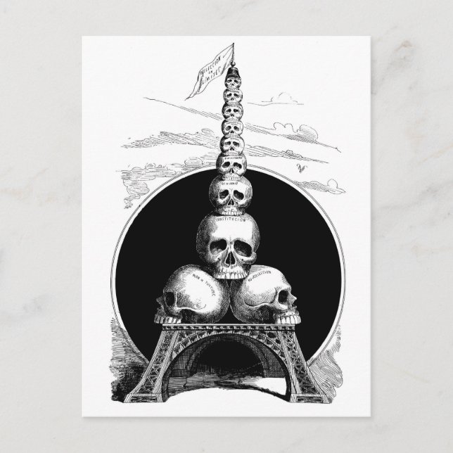 Carte Postale Figaro. Une tour Eiffel pour le cimetière (Devant)