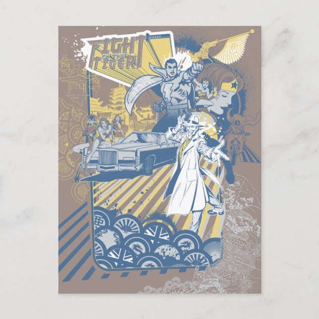 Carte Postale Fight of the Tiger (Devant)