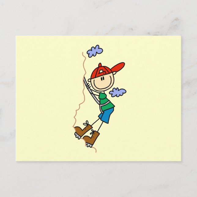 Carte Postale Figure Bâton Escalade (Devant)