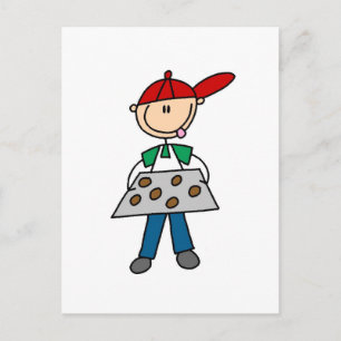 Carte Postale Figure Bâtonnet Tshirts et Cadeaux de Biscuits Cui