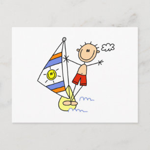 Carte Postale Figure de bâton de parachute