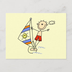 Carte Postale Figure de bâton de parachute