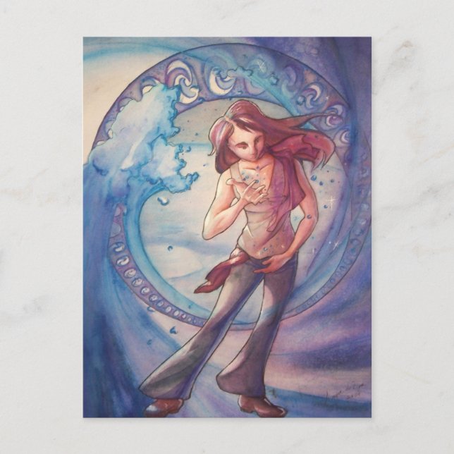 Carte Postale Figure de l'eau liquide (Devant)