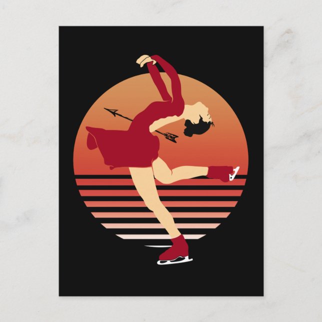 Carte Postale Figure de skating (Devant)