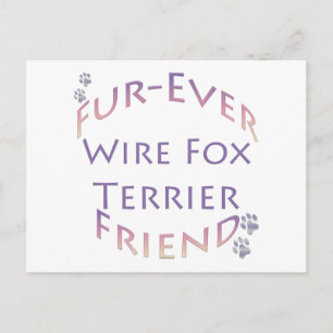 Carte Postale Fil Fox Furever ami
