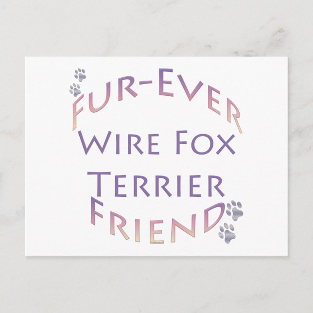 Carte Postale Fil Fox Furever ami (Devant)