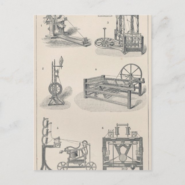 Carte Postale Filature de coton I (Devant)