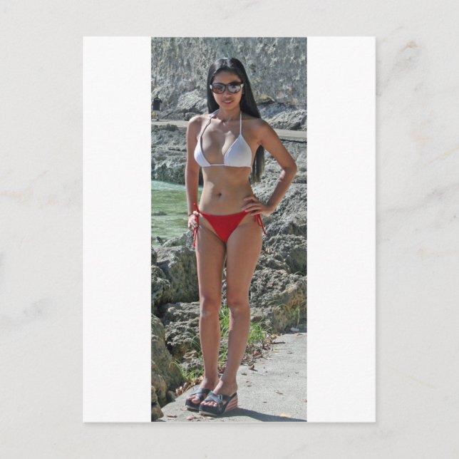 Carte Postale Fille à Boracay (Devant)