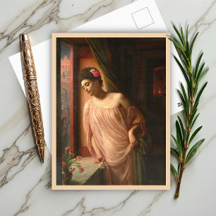 Carte Postale Fille à la fenêtre par Edward John Poynter