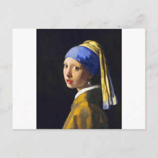 Carte Postale Fille à oreille perle ~ Vermeer
