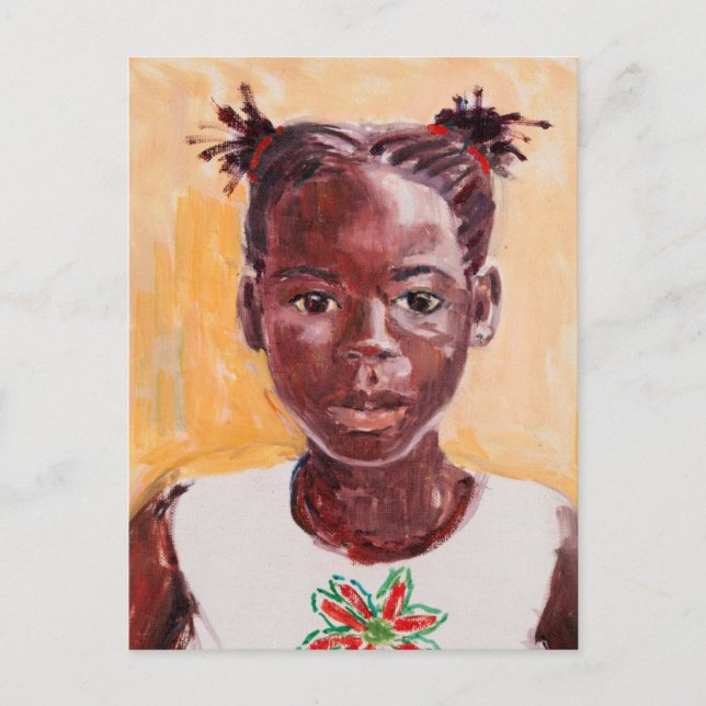 Carte Postale Fille africaine (Devant)