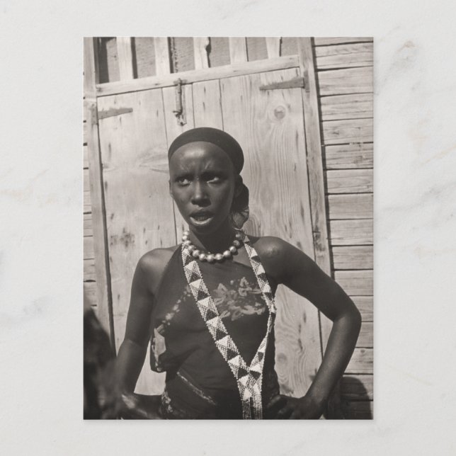 Carte Postale Fille africaine (Devant)