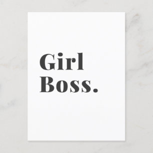 Carte Postale Fille Boss Babe Petite entreprise propriétaire