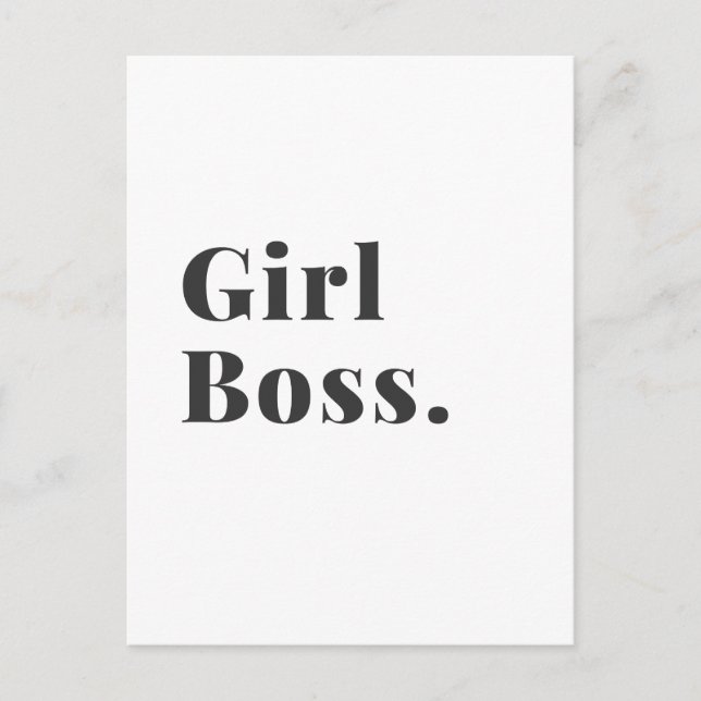 Carte Postale Fille Boss Babe Petite entreprise propriétaire (Devant)