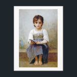 Carte Postale Fille, Bouguereau<br><div class="desc">William-Adolphe Bouguereau (30 novembre 1825 - 19 août 1905) était un peintre universitaire français. Dans ses peintures de genre réalistes, il a utilisé des thèmes mythologiques, faisant des interprétations modernes de sujets classiques, avec un accent mis sur le corps humain féminin. Pendant sa vie, il jouissait d'une popularité considérable en...</div>