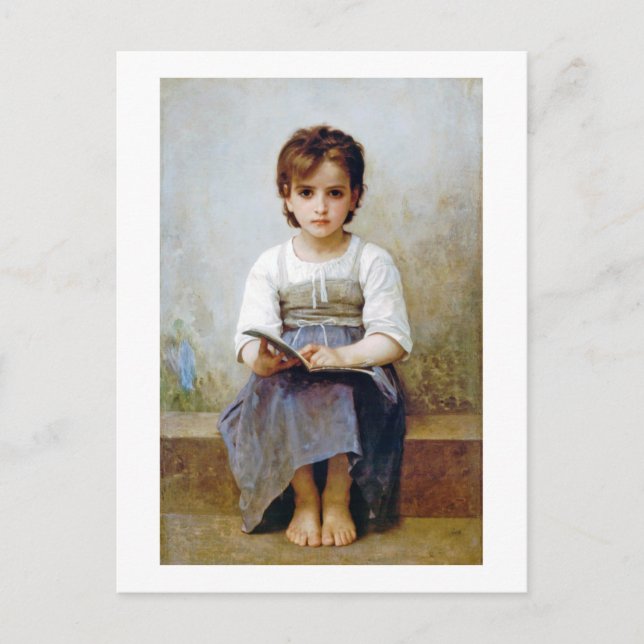 Carte Postale Fille, Bouguereau (Devant)