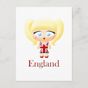 Carte Postale Fille britannique