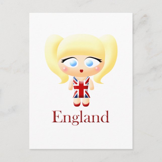 Carte Postale Fille britannique (Devant)
