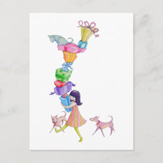 Carte postale fille cadeaux