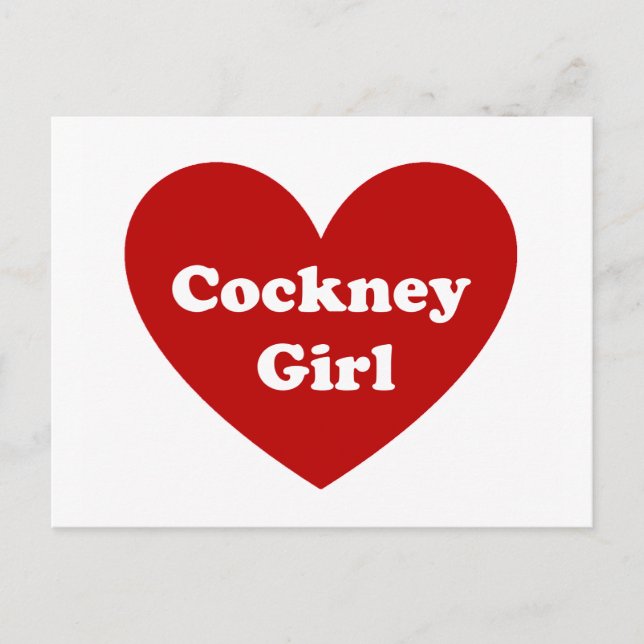 Carte Postale Fille cockney (Devant)