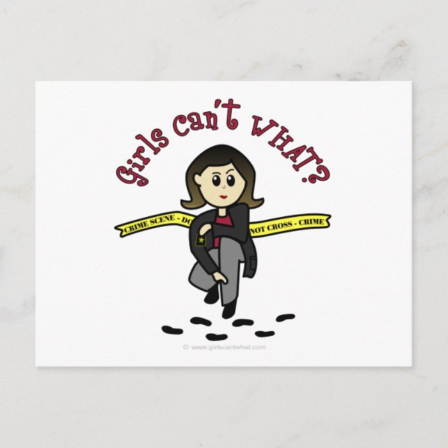 Carte Postale Fille CSI Light (Devant)