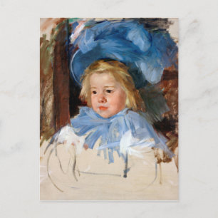 Carte Postale Fille dans une Bonnet Bleue, Mary Cassatt