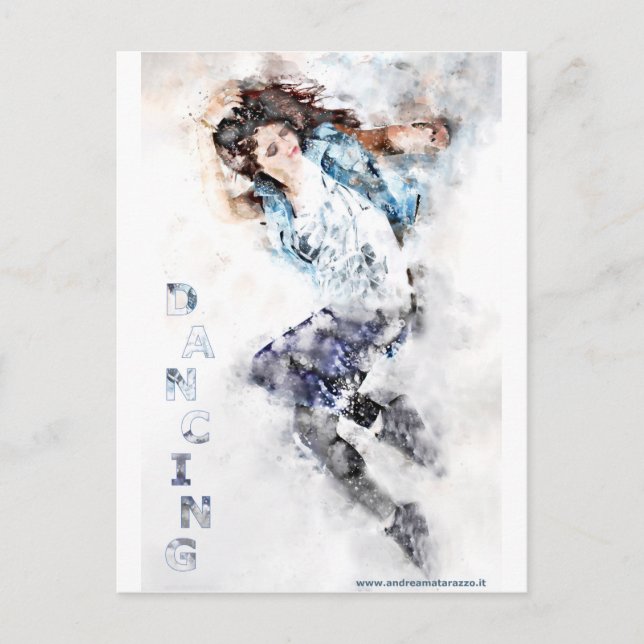 Carte Postale Fille dansante (Devant)