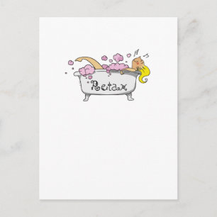 Carte Postale Fille de bain