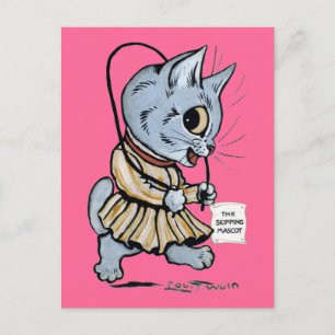 Carte Postale Fille de chat, Louis Wain