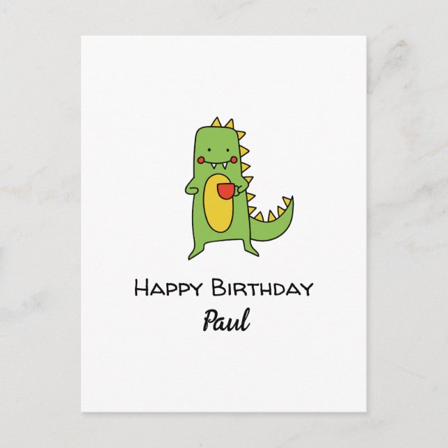 Carte Postale fille de fête d'anniversaire joyeuse pour les garç (Devant)