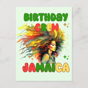 Carte Postale Fille de la Jamaïque pour l'anniversaire Équipe de