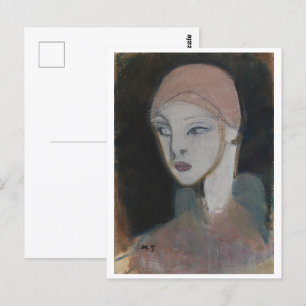Carte Postale Fille de l'île, Schjerfbeck