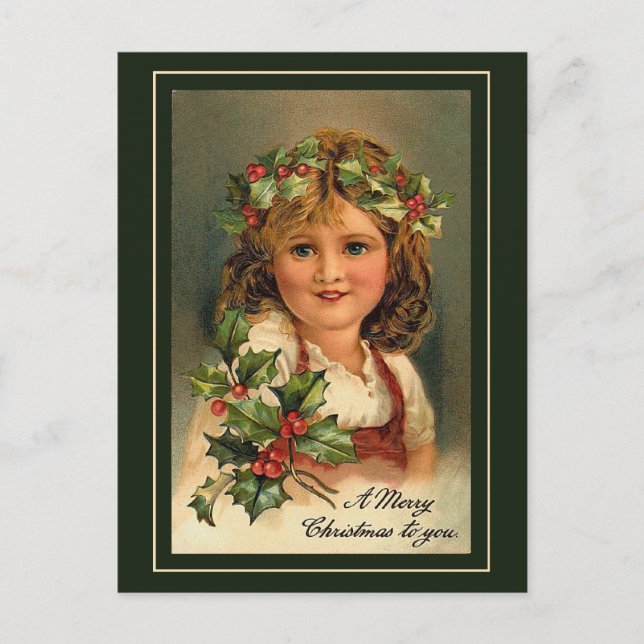 Carte postale "Fille de Noël" (Devant)