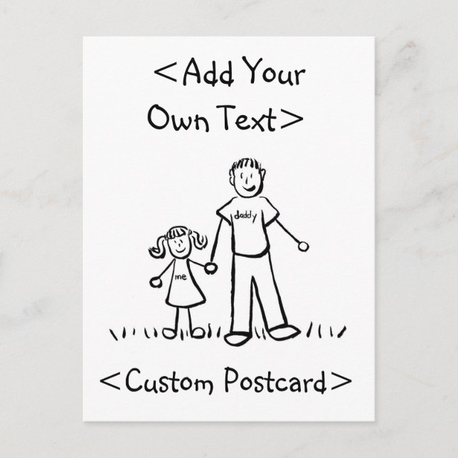 Carte postale fille de papa (Devant)