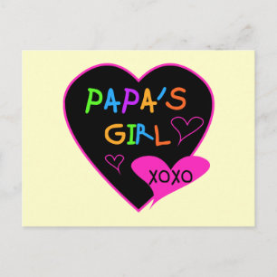 Carte Postale Fille de Papa Tee - shirts, Casquettes, Mugs, Bout