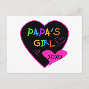 Carte Postale Fille de Papa Tee - shirts, Casquettes, Mugs, Bout
