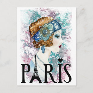 Carte Postale Fille de Paris France