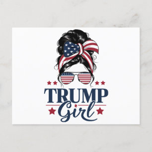 Carte Postale Fille de Trump Chignon Méssy Élection Américaine T